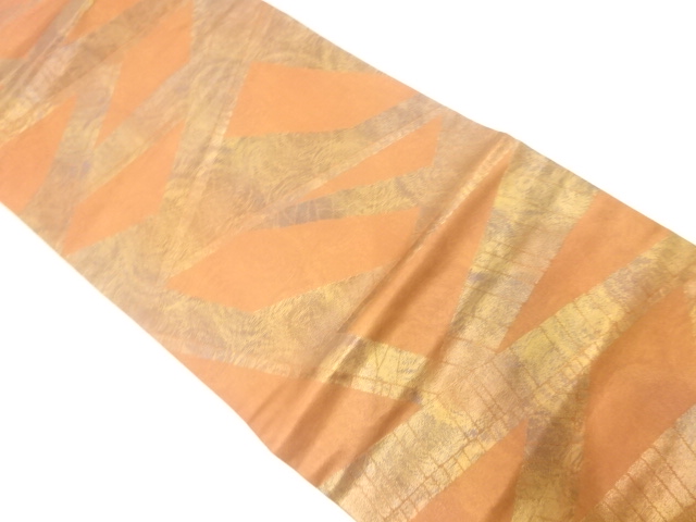 リサイクル　石畳模様織出し名古屋帯